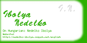 ibolya nedelko business card